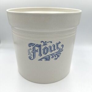 Vintage Pfaltzgraff Yorktowne Flour Canister Replacement NO Lid Blue Beige USA